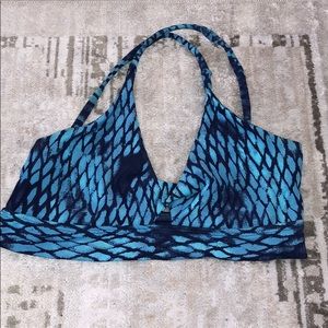 Blue swim top